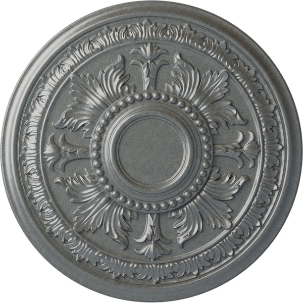 Ekena Millwork Tellson Ceiling Medallion (Fits Canopies up to 6 3/4"), Hand-Painted Platinum, 30 5/8"OD x 2 1/2"P CM30TEPLS - main